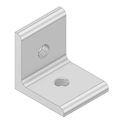 40-510-1 MODULAR SOLUTIONS ANGLE BRACKET 45MM TALL X 45MM WIDE W/ HARDWARE